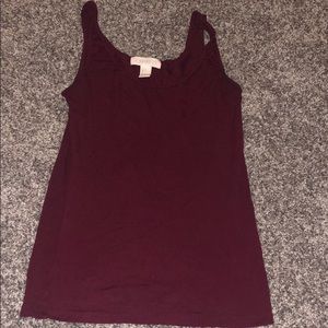 Maroon tank top